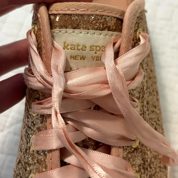 Kate Spade for Keds Pink Glitter Platform Women's Sneakers 8 - Picture 9 of 9
